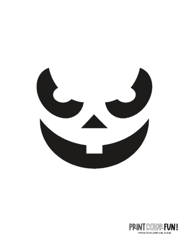 Halloween pumpkin face template stencils for carving jack olanterns the easy way at