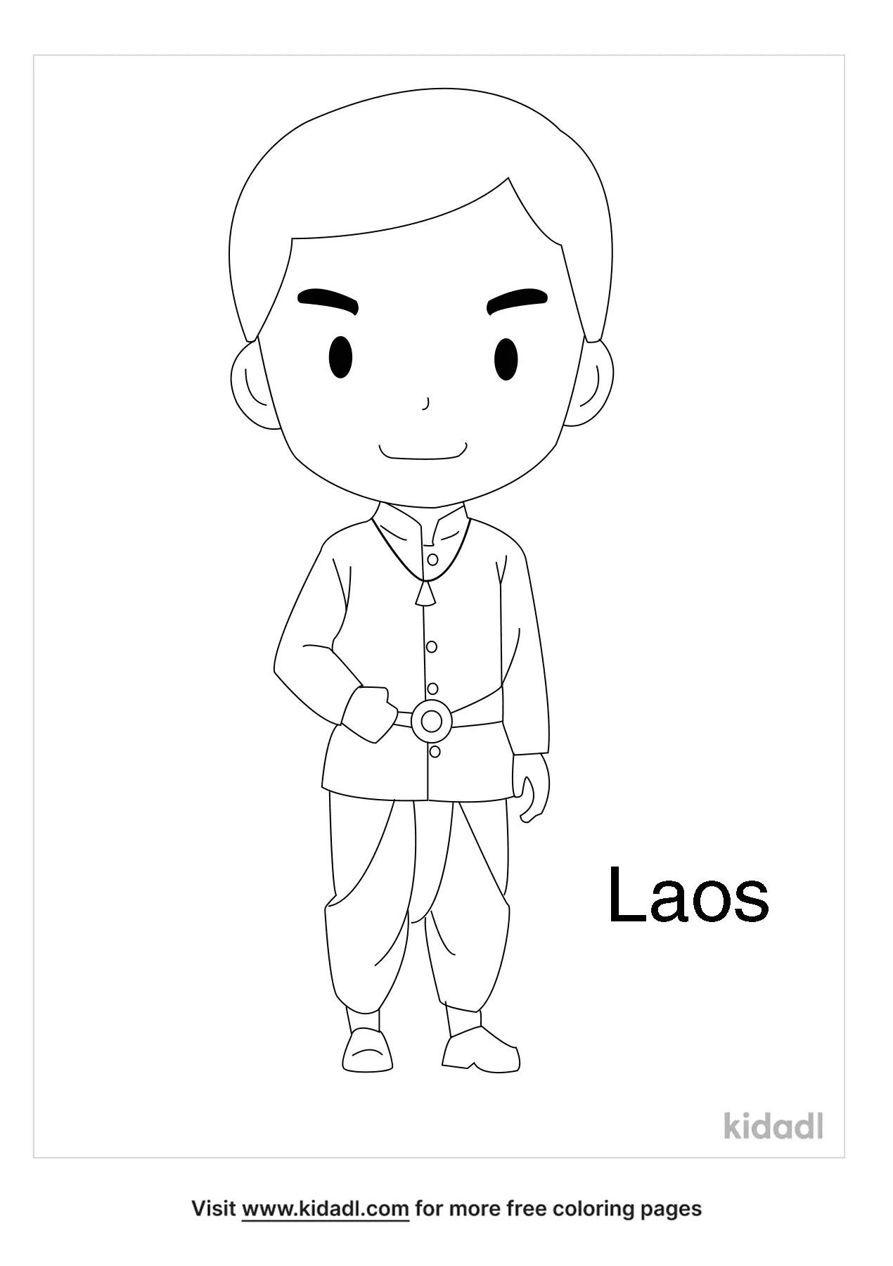 Free laos coloring page coloring page printables