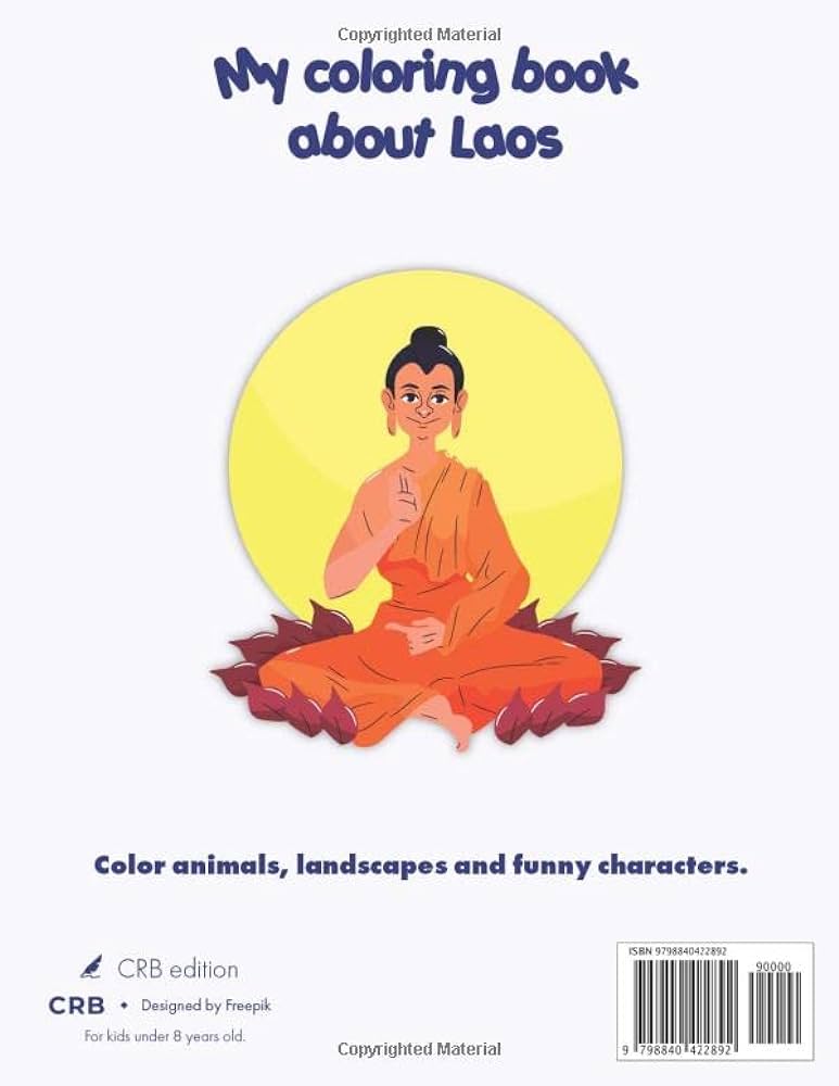 My coloring book about laos coloring pages of animals landscapes and characters kids