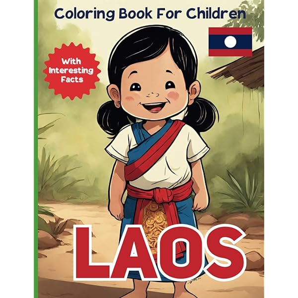 My coloring book about laos coloring pages of animals landscapes and characters kids