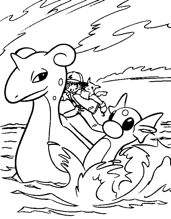 Pokemon coloring pages join your favorite pokemon on an adventure
