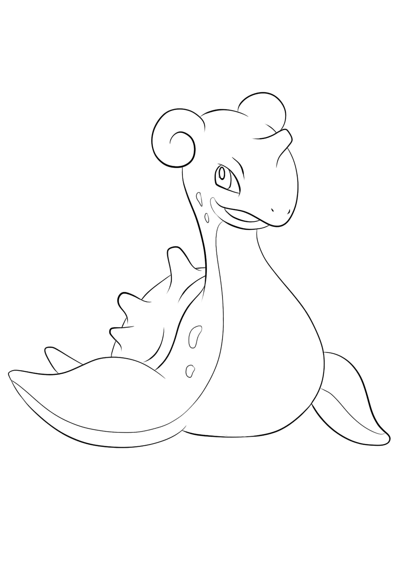 Lapras coloring page