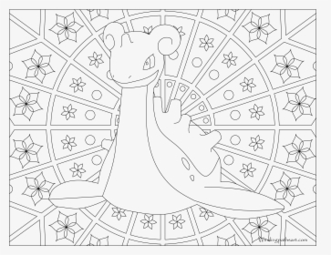 Lapras pokemon coloring page