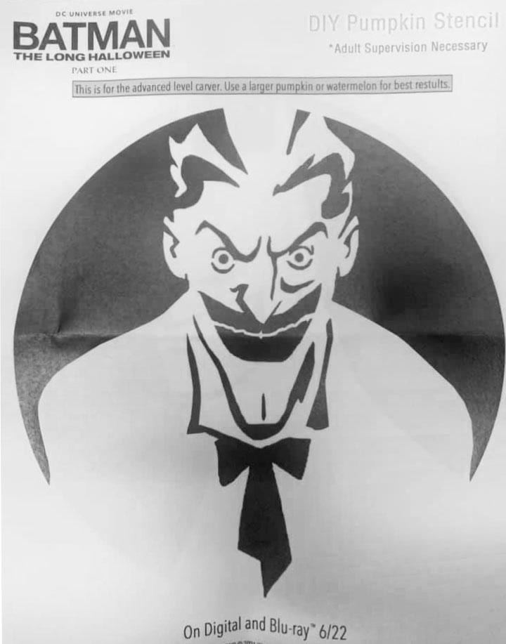 Batman bane free pumpkin stencil
