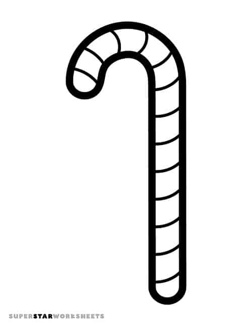 Candy cane template