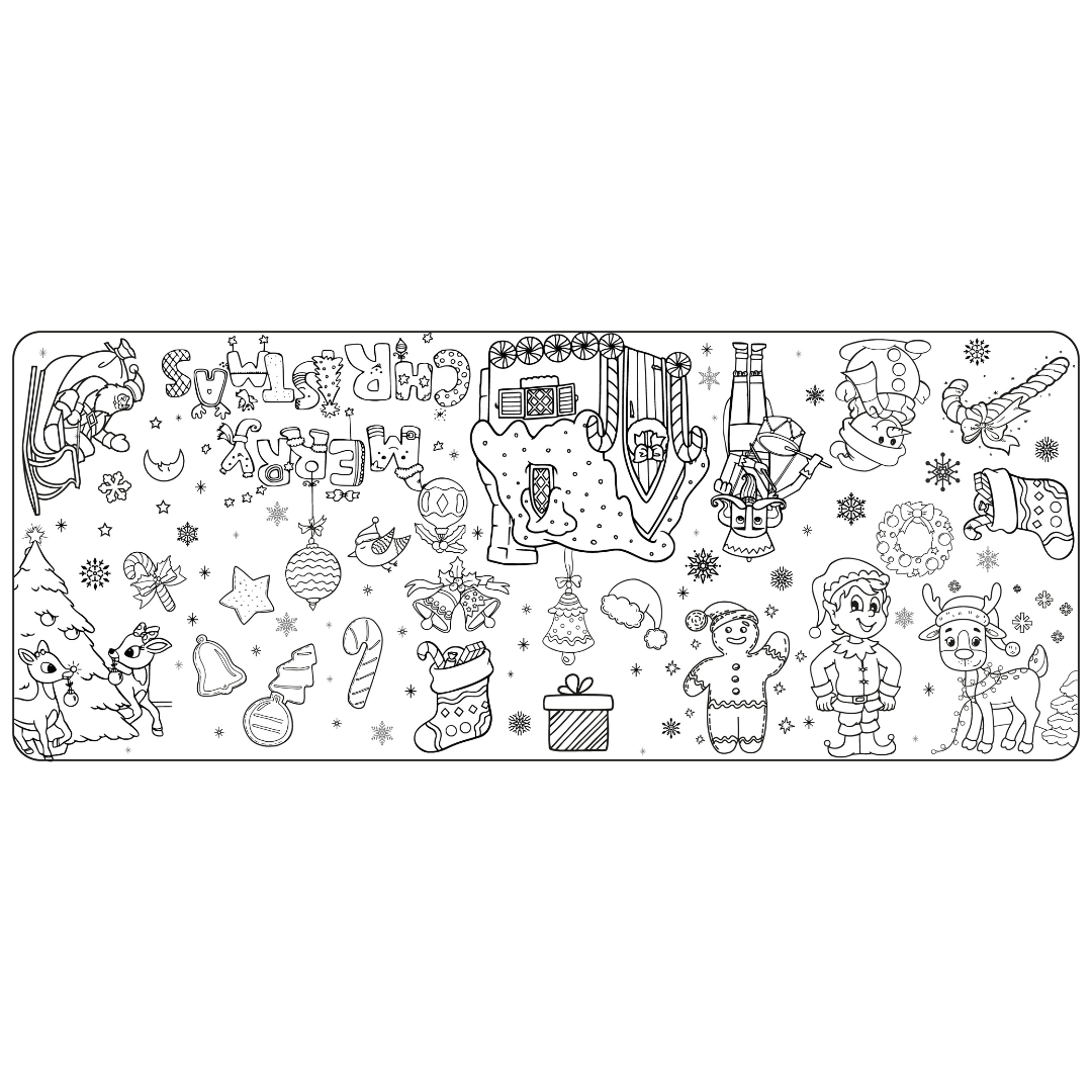 Giant christmas coloring page â the anywhere co
