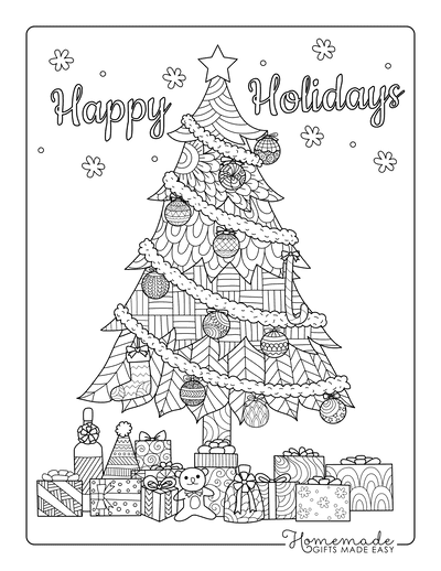Free printable christmas coloring pages for adults
