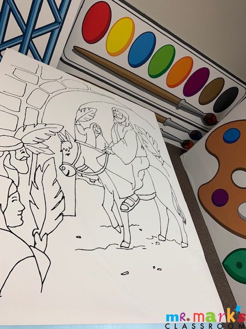 Large coloring pagesmr marks classroom