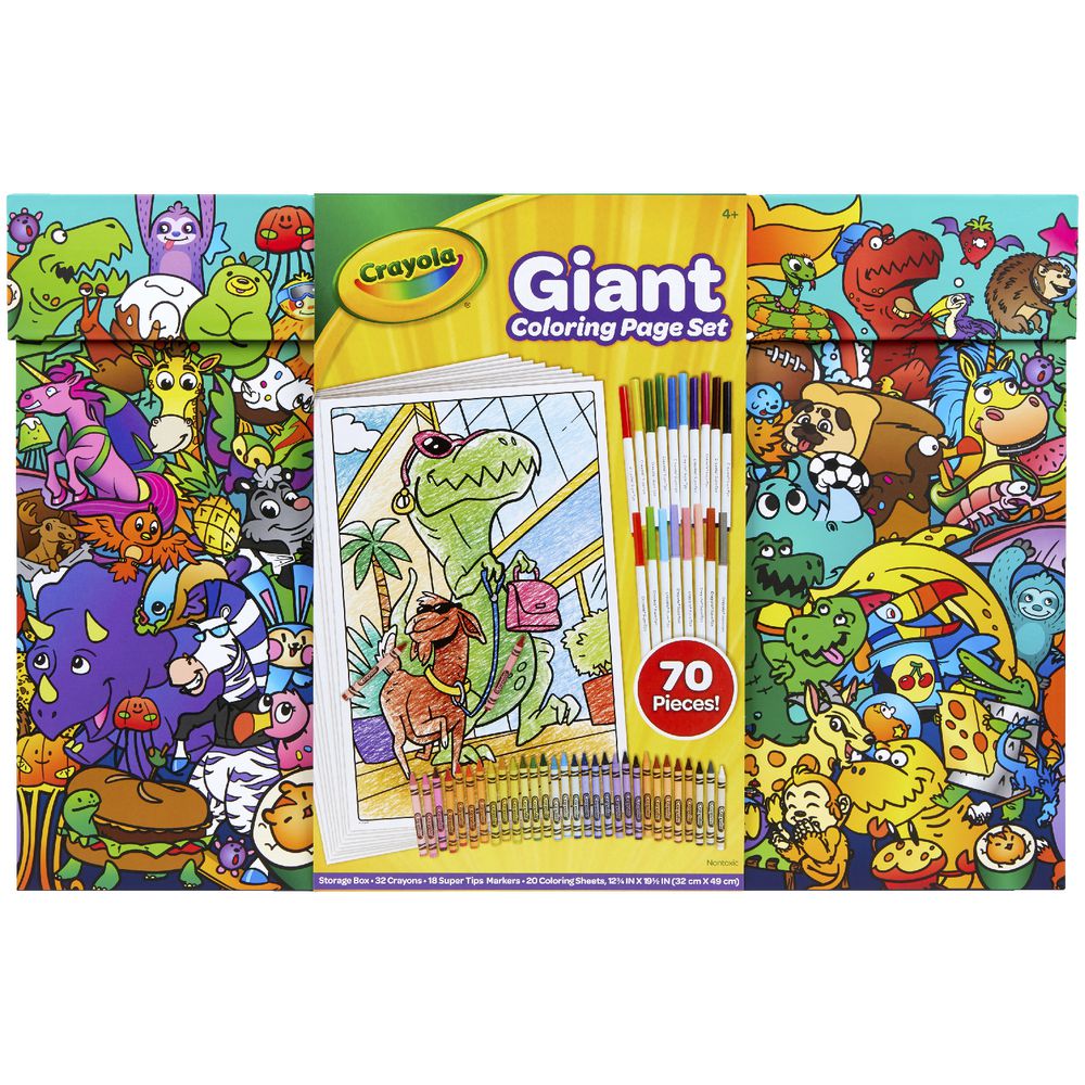 Crayola giant colouring page set