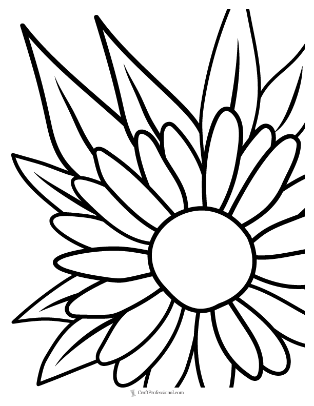 Flower coloring pages