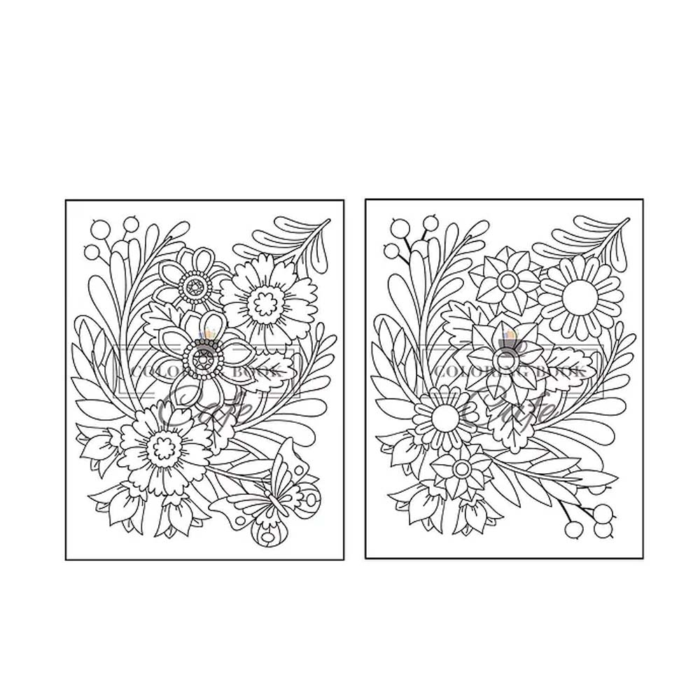 Chao fan easy flowers coloring book a large print coloring book featuring fun easy and relaxing flower designs pages