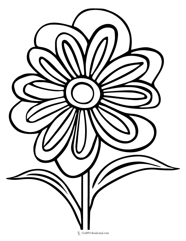 Flower coloring pages