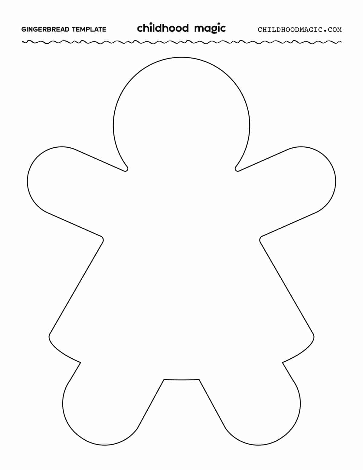Gingerbread man template