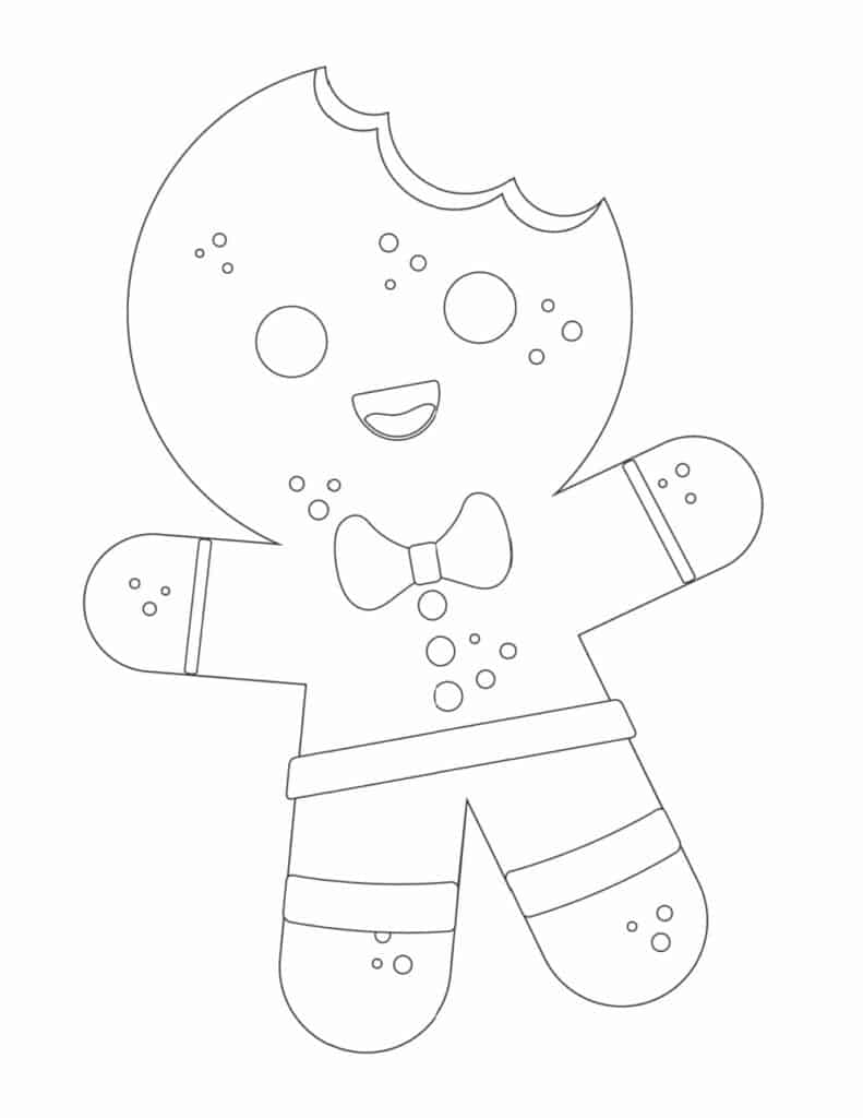 Free printable gingerbread man templates
