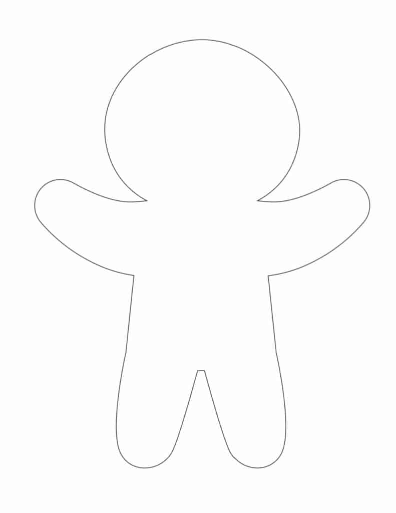 Free printable gingerbread man templates