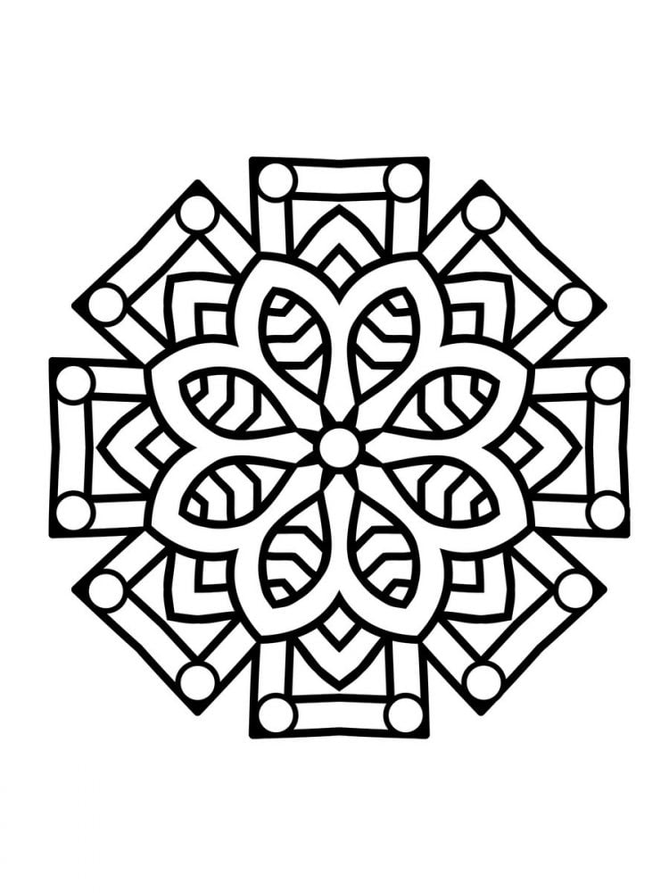 Large print adult coloring book big beautiful and simple mandalas