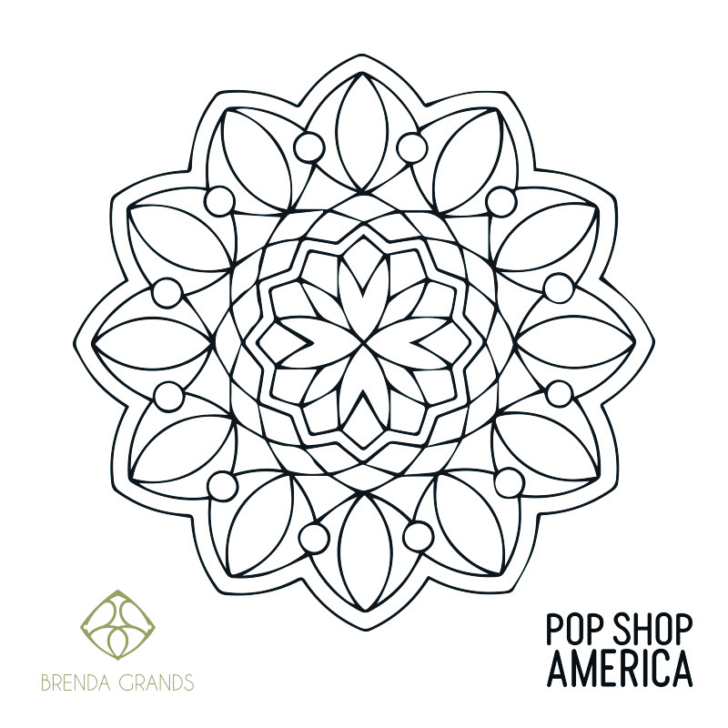 Free printable mandala adult coloring poster