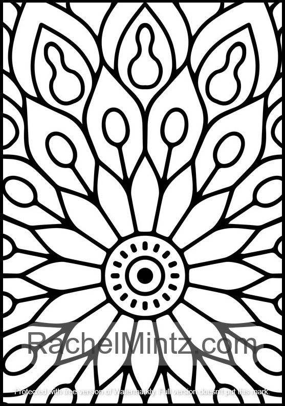 Large print mandala