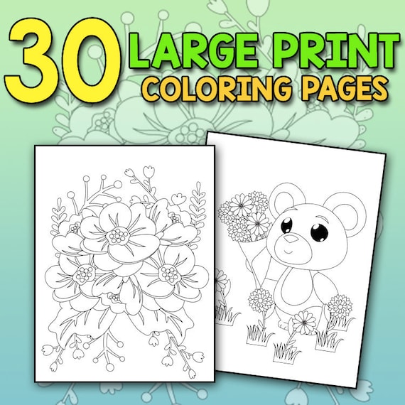 Best value large print coloring book of spring an easy and simple coloring book for kids teen and adults of spring with flowers butterflies