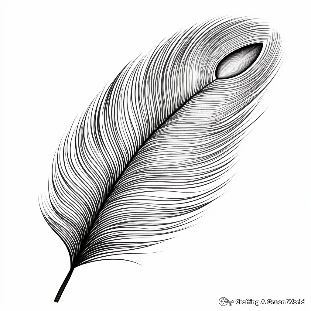 Realistic peacock coloring pages