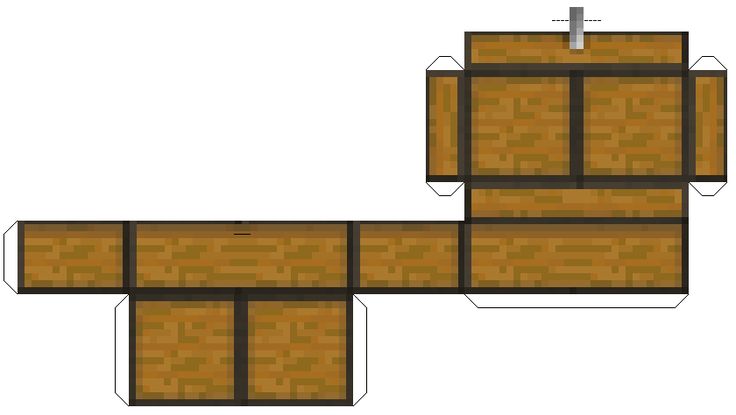 Large openable chest minecraft printables minecraft templates minecraft crafts