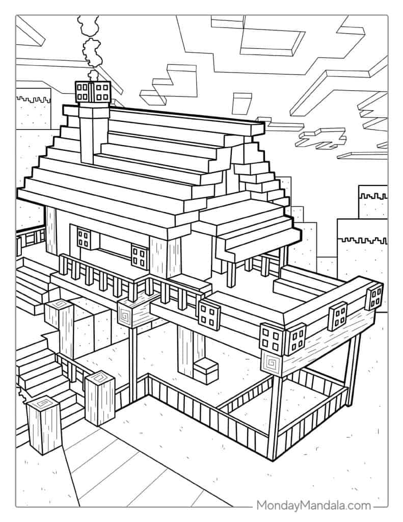 Minecraft coloring pages free pdf printables
