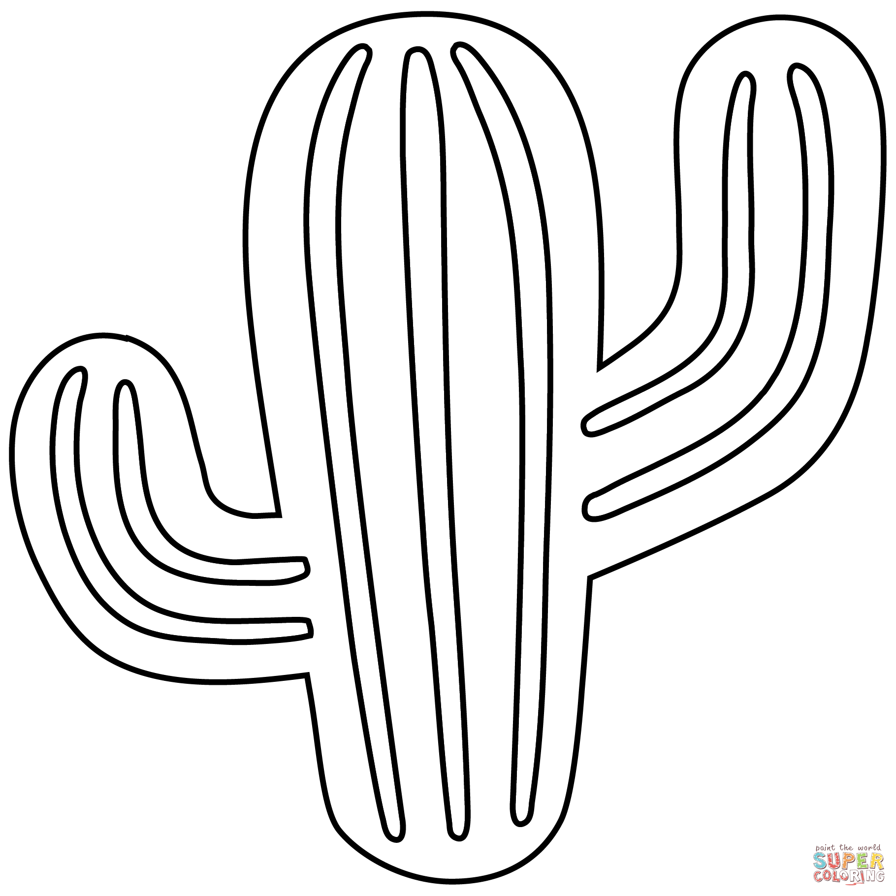 Cactus emoji coloring page free printable coloring pages