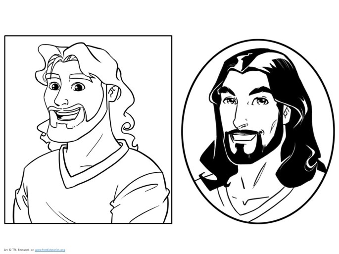 Jesus coloring pages â jesãºs pãginas para colorear â free kids stories