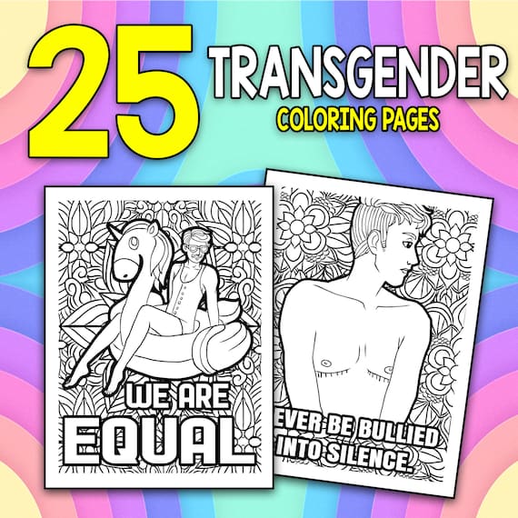 Mejor valor soy libro para colorear trans descarga instantãnea colorea la celebraciãn del amor de tu orgullo con pãginas de afirmaciones inspiradoras