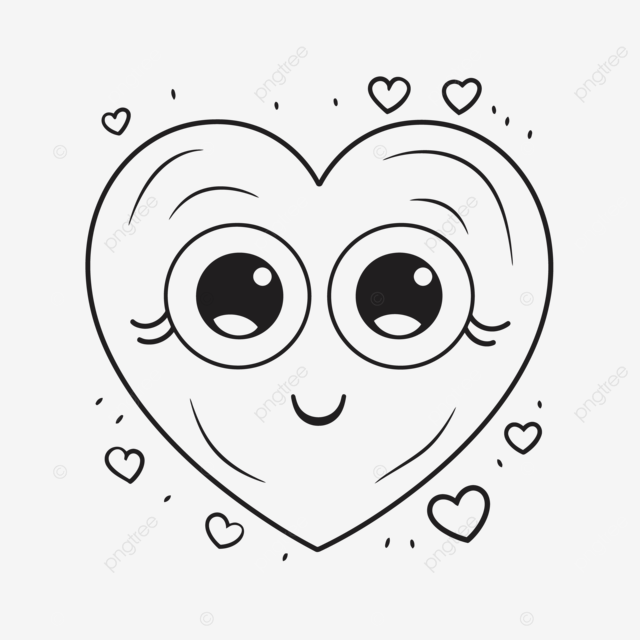 Dibujo de un corazãn animado para colorear gratis pãginas bozar vector png dibujos dibujo del corazon dibujo de ala dibujo de anillo png y vector para dcargar gratis