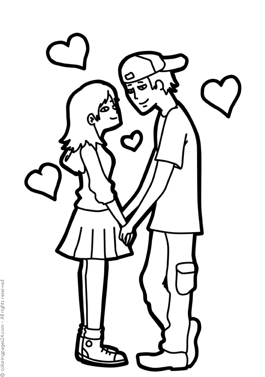 Amor dibujos para colorear