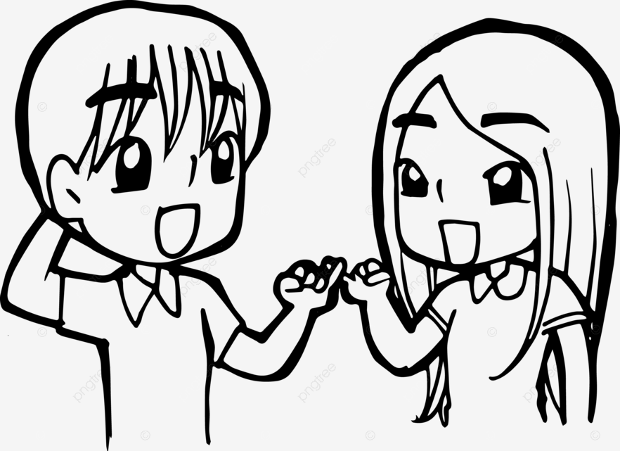 Dibujo de amor mujer hombre juntos dibujos animados garabatos kawaii anime pãgina para colorear cuco ilustraciãn