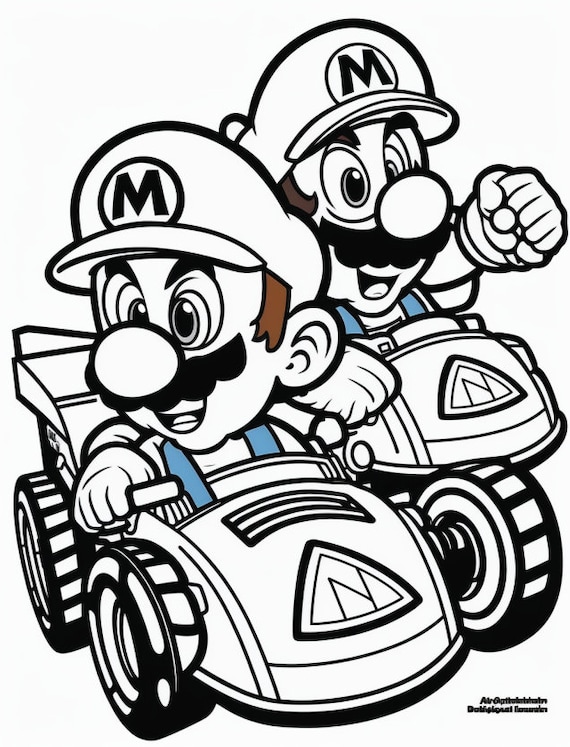 Super mario brothers coloring pages