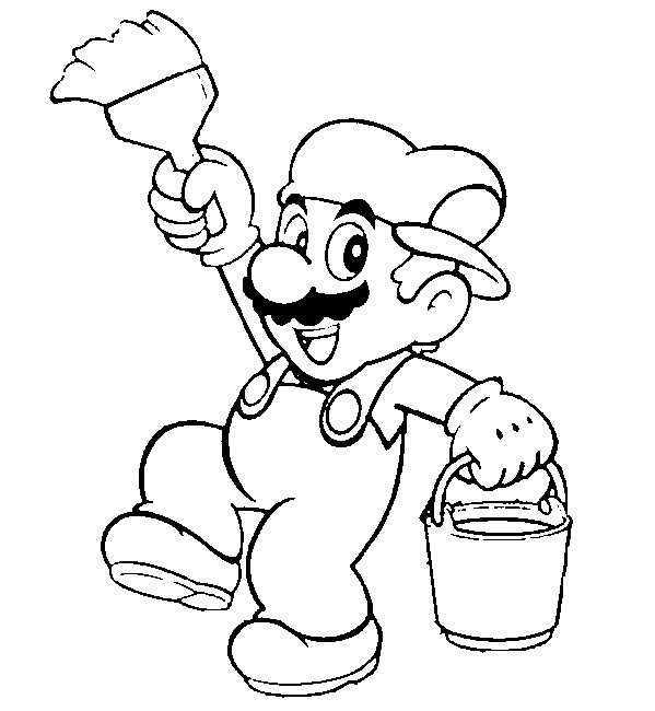 Coloring page super mario bros video games â printable coloring pages