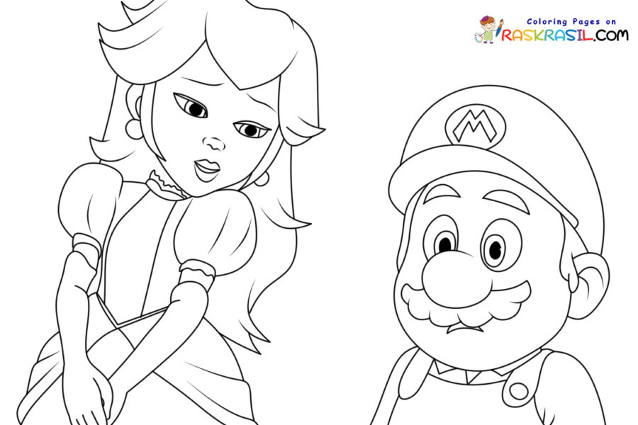 Dibujos mario bros para colorear