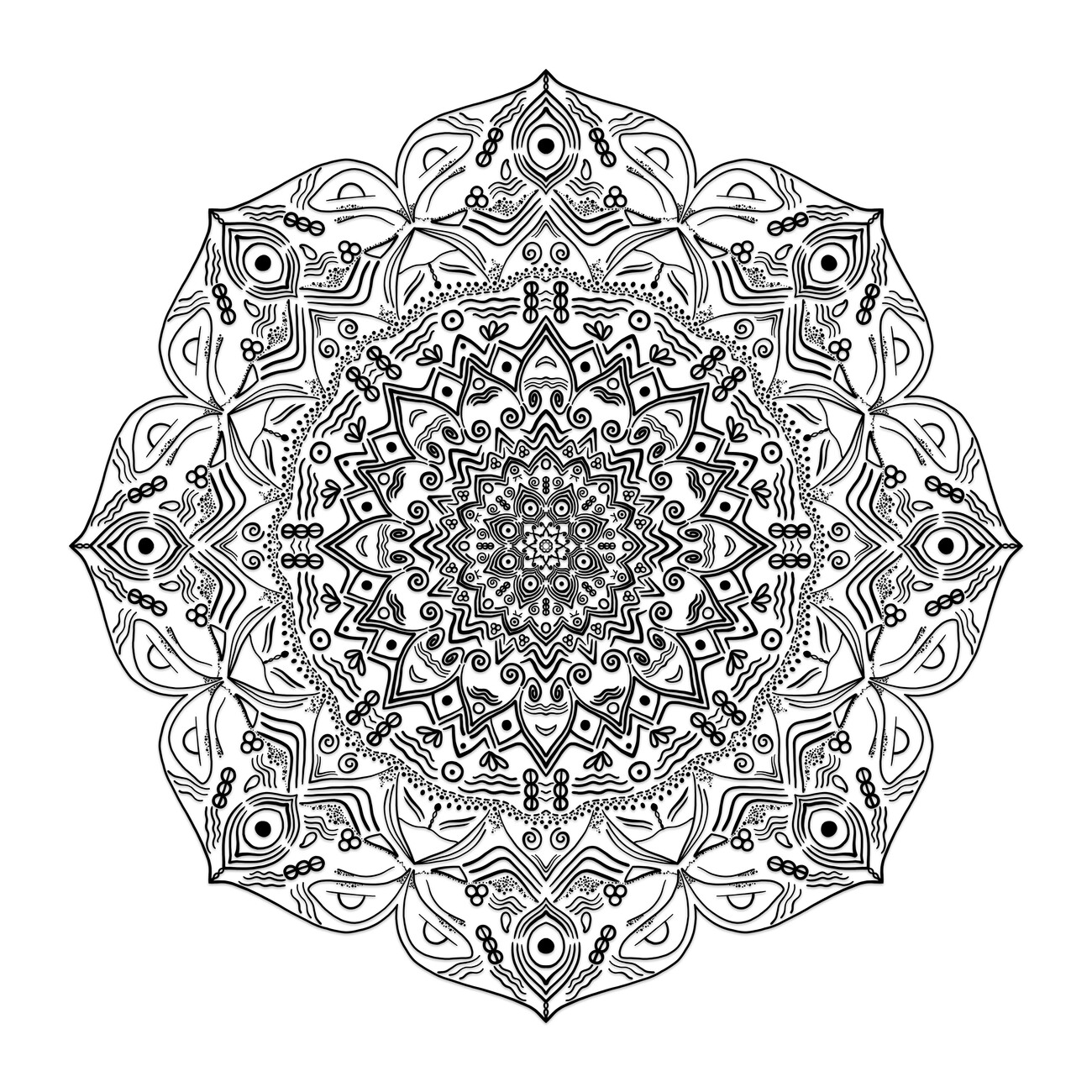 Lãminas decorativas para enmarcar mandala symbols