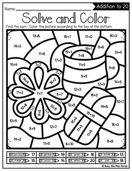 Las posadas color by code addition subtraction to mystery pictu busy me plus three