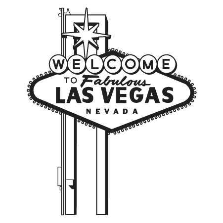 Las vegas wele sign wall quotesâ wall art decal