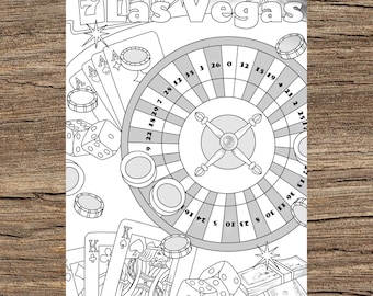 Casino printable adult coloring page from favoreads coloring book pages for adults and kids coloring sheets colouring designs