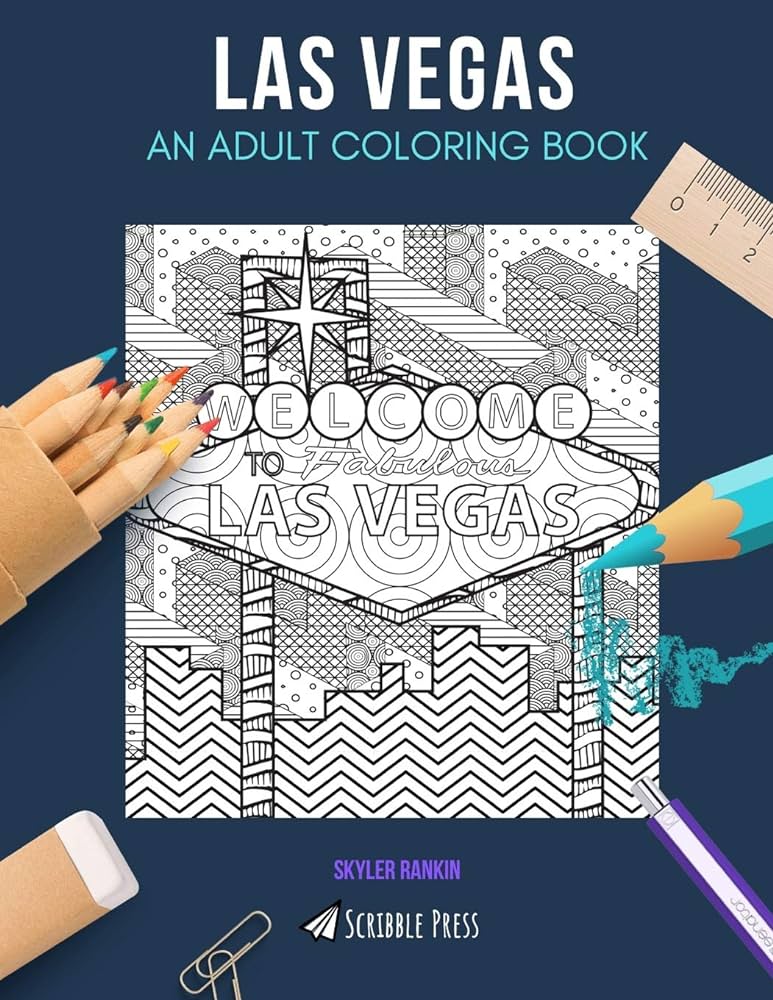 Las vegas an adult loring book a las by rankin skyler