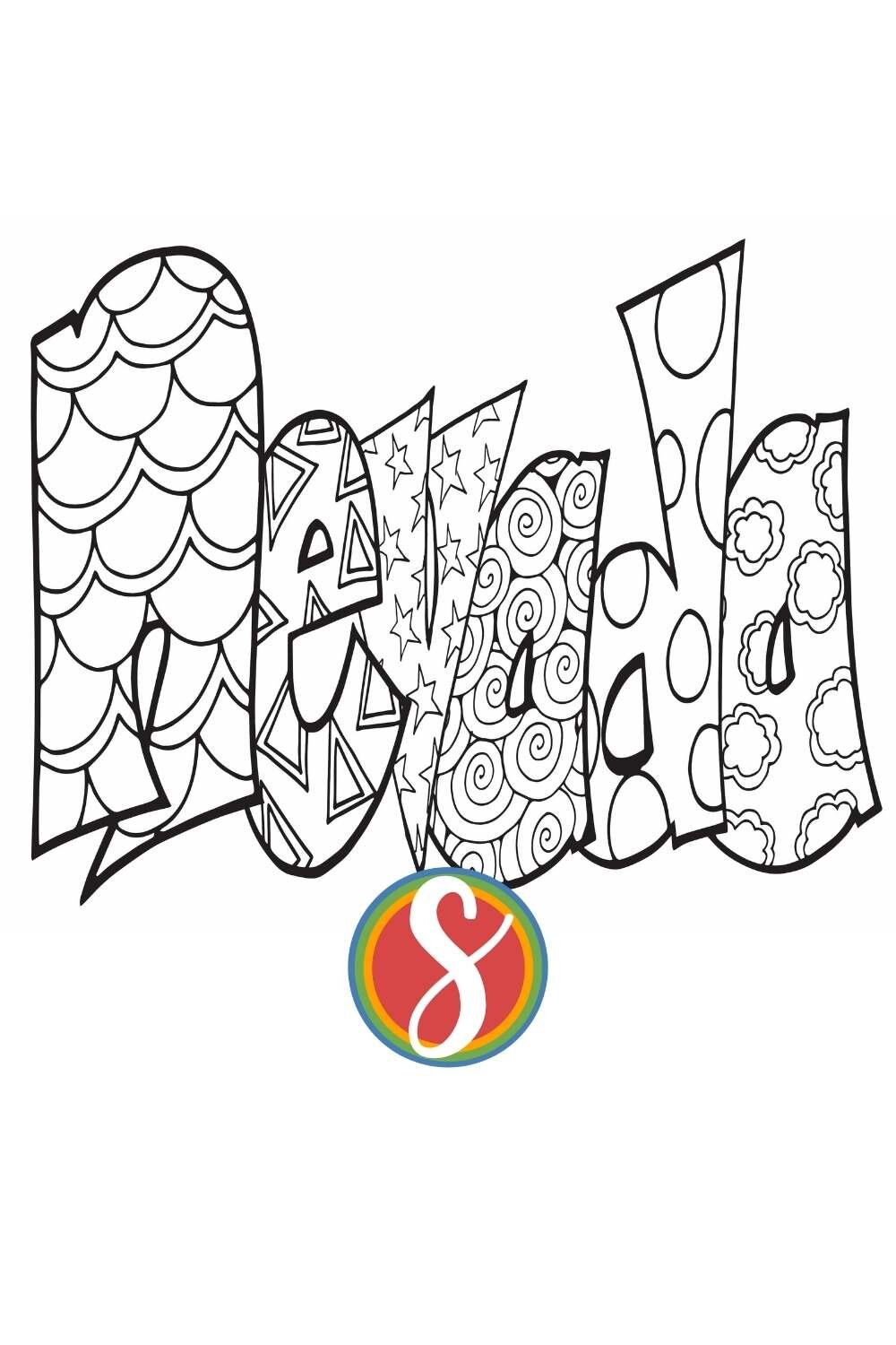 Free nevada coloring pages â stevie doodles