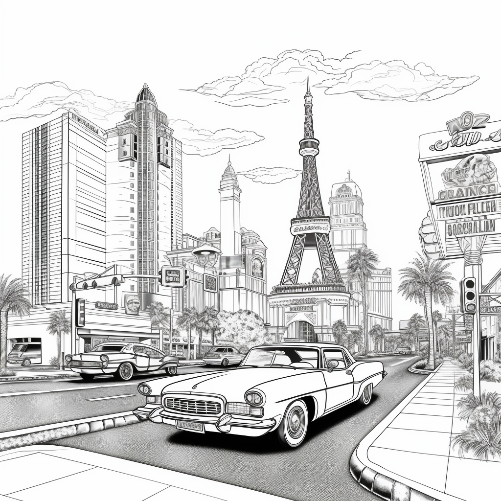 Las vegas coloring pages for children coloring pages
