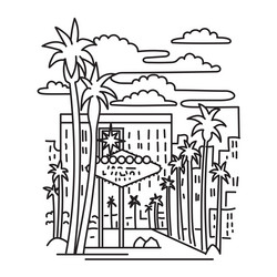 Drawing las vegas vector images over