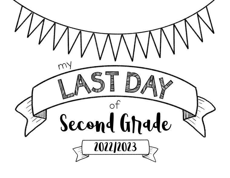 Free printable last day of school signs