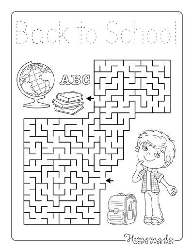 Free back to school coloring pages for kids