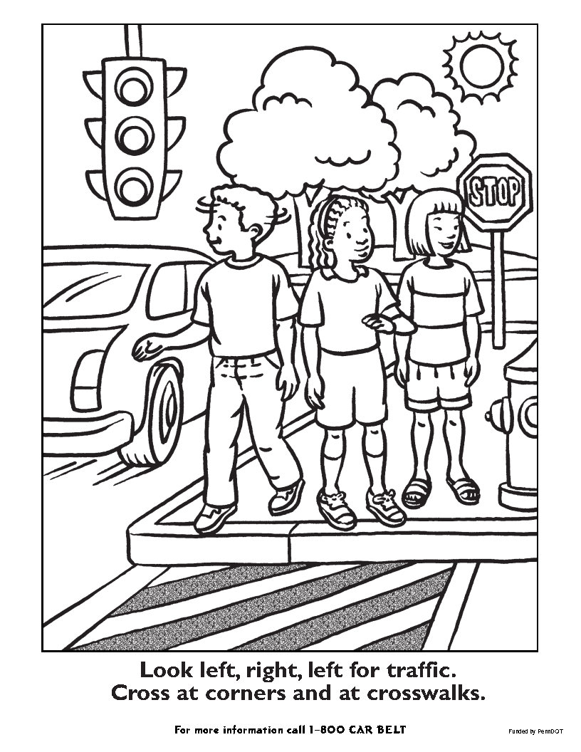 Tipp pedestrian coloring sheet â traffic injury prevention project tipp