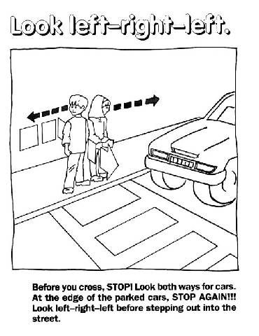Street safety coloring pages coloring pages bible coloring pages street safety
