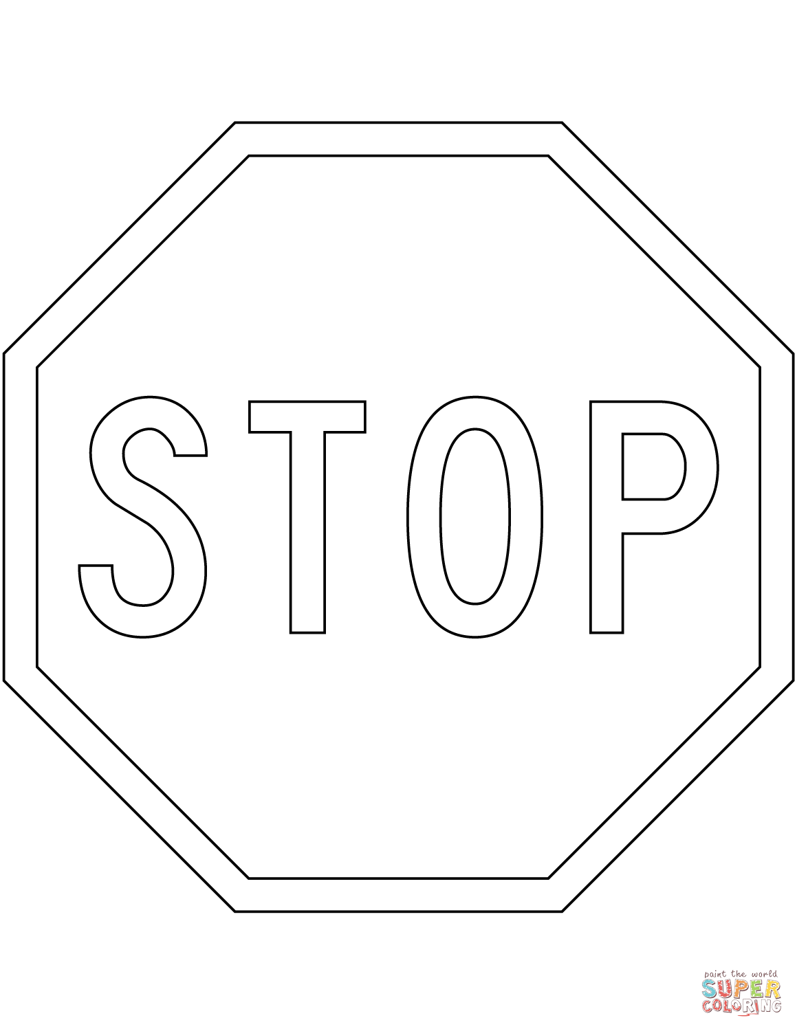 Stop sign in new zealand coloring page free printable coloring pages