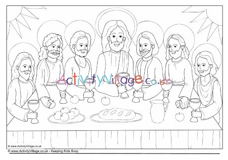 The last supper louring page