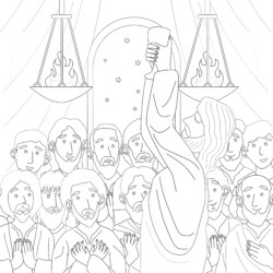 Good friday with jesus coloring page